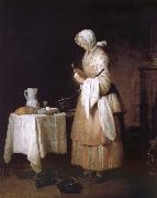 To the recovery nurses eating food sick Jean Baptiste Simeon Chardin